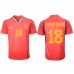 Günstige Spanien Jordi Alba #18 Heim Fussballtrikot WM 2022 Kurzarm